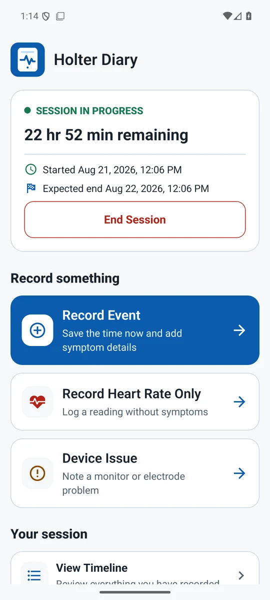 Session overview